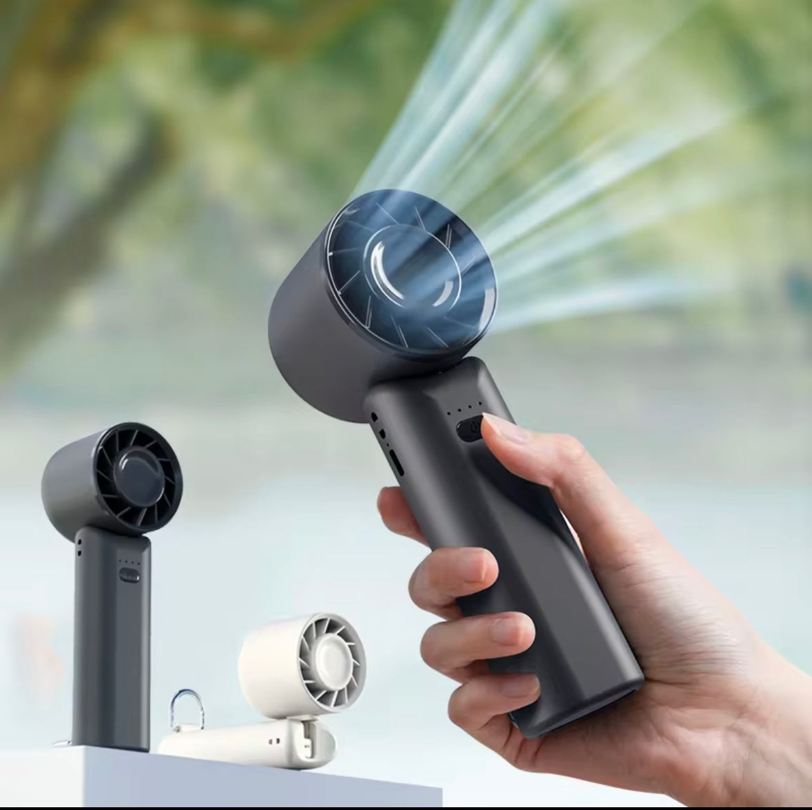 Portable Mini Clip-On Fan – Rechargeable USB Personal Cooling Fan | Quiet Handheld & Desk Fan (Supplies ARE Flying)